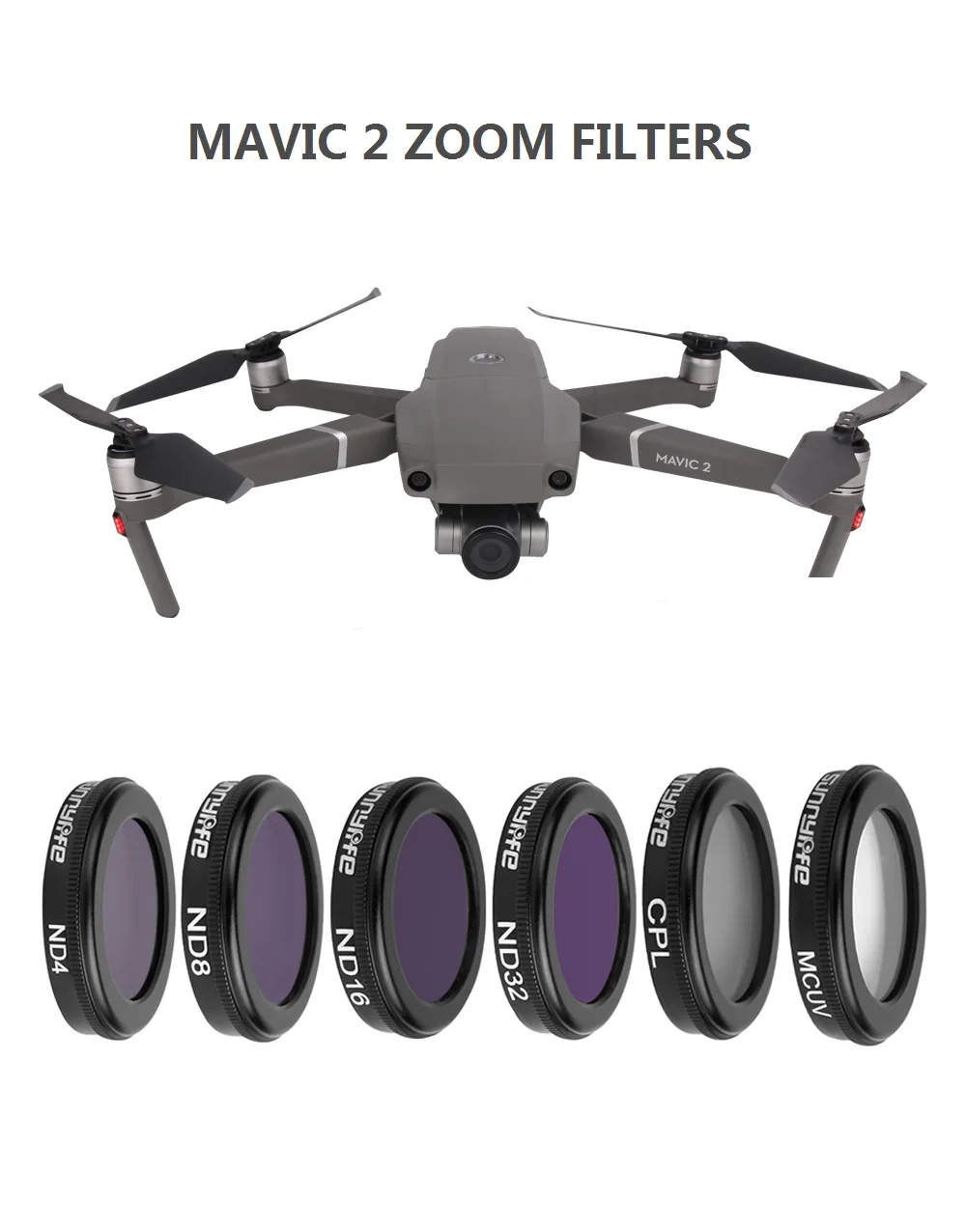Фильтр объектива для Mavic 2 Zoom MCUV CPL ND4 ND8 ND16 ND32 набор фильтров DJI MAVIC ZOOM Camera Drone Gimbal