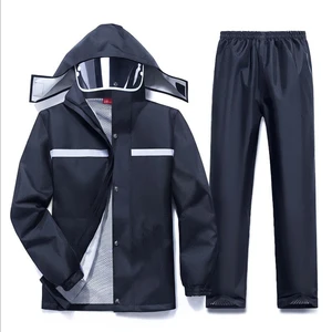 Raincoat Rain Pants Suit Thick Waterproof Mens Double-layer Full-body Motorcycle Electric Bike Split Riding Single Raincoat