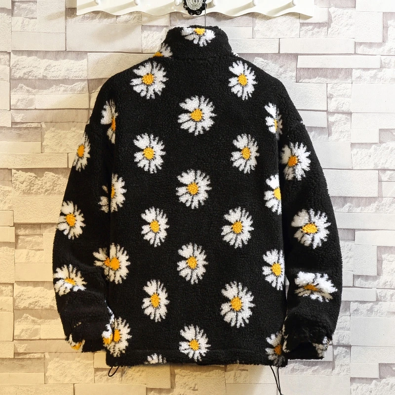 

Cotton Winter Jacket for Men Fashion Warm Male Parkas Floral Men's Cotton Coat Oversize Men Clothing 2021