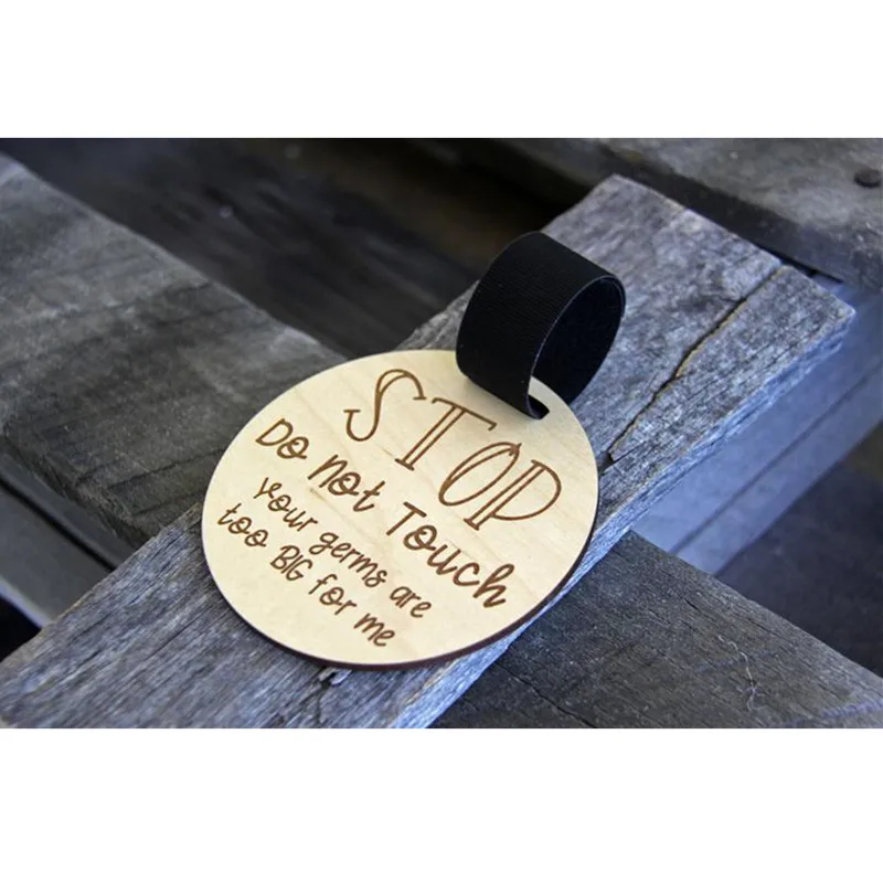 Пользовательская круглая Защитная бирка для новорожденных без прикосновения