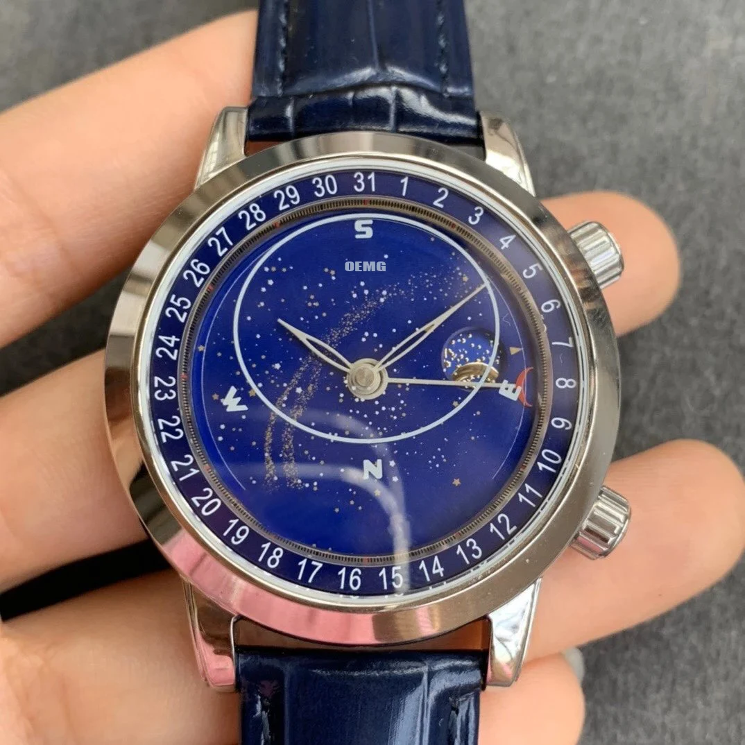 

Часы мужские механические с хронографом, 44 мм, 44 мм