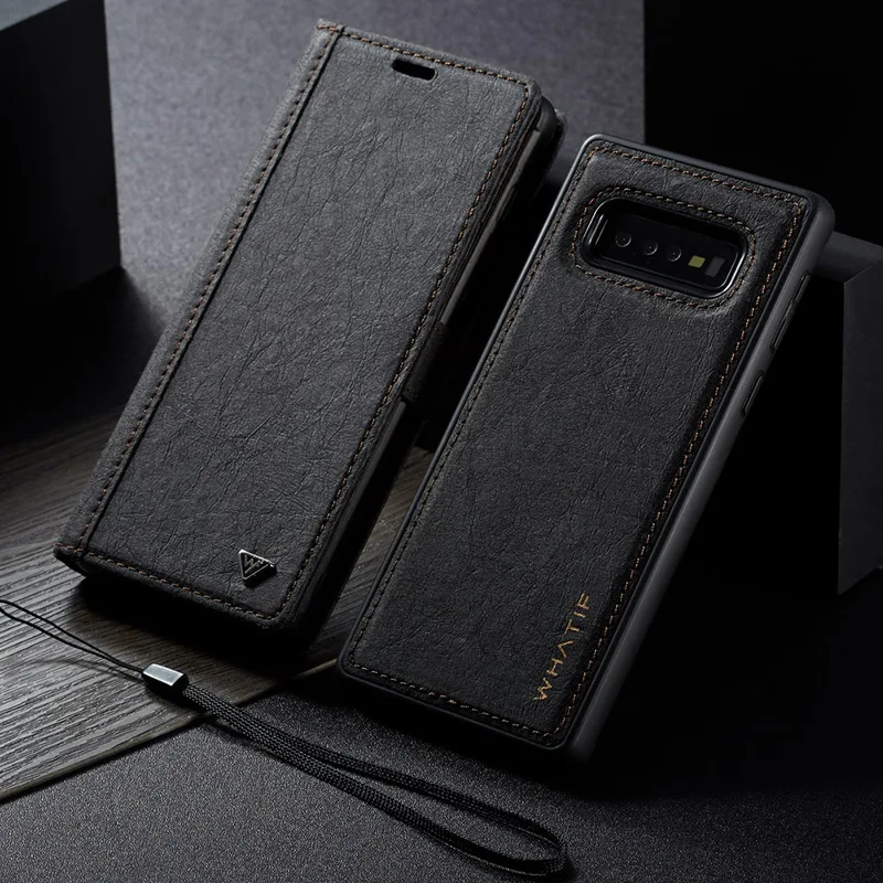 Для samsung Note 10 Plus 9 8 Водонепроницаемый чехол крафт-бумага кожаный съемный кошелек чехол для телефона сумка для Galaxy S10 E S9 S8 Plus