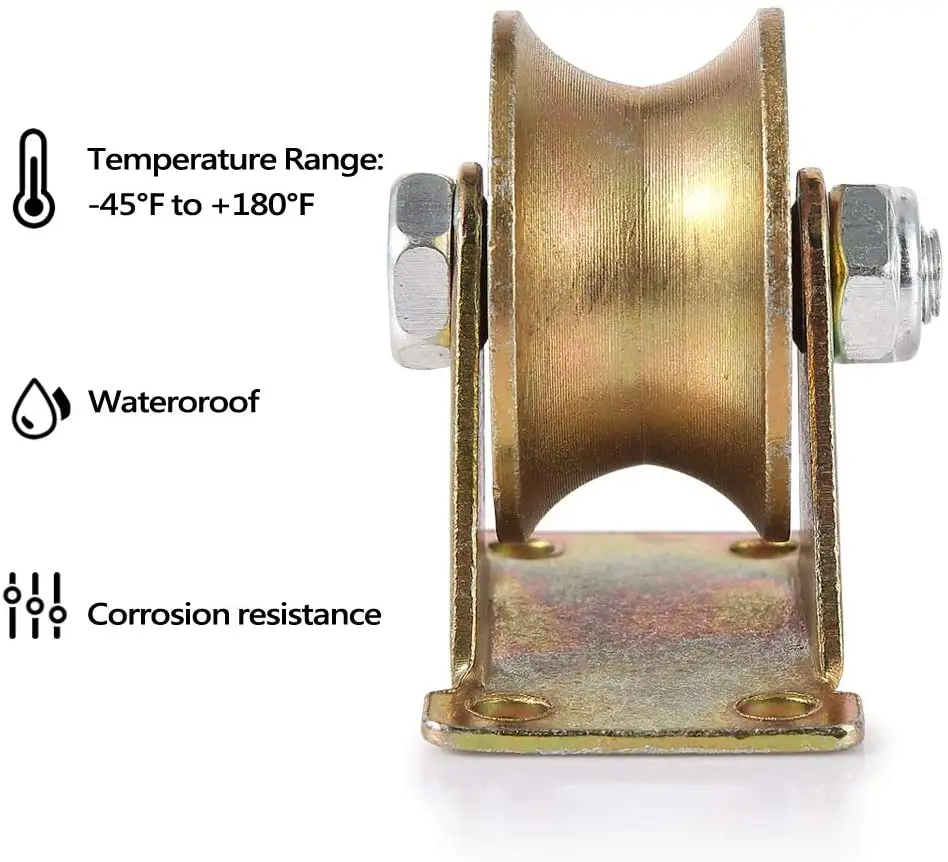 4 шт. 2 дюймовые U образные ролики для прокатных ворот промышленные