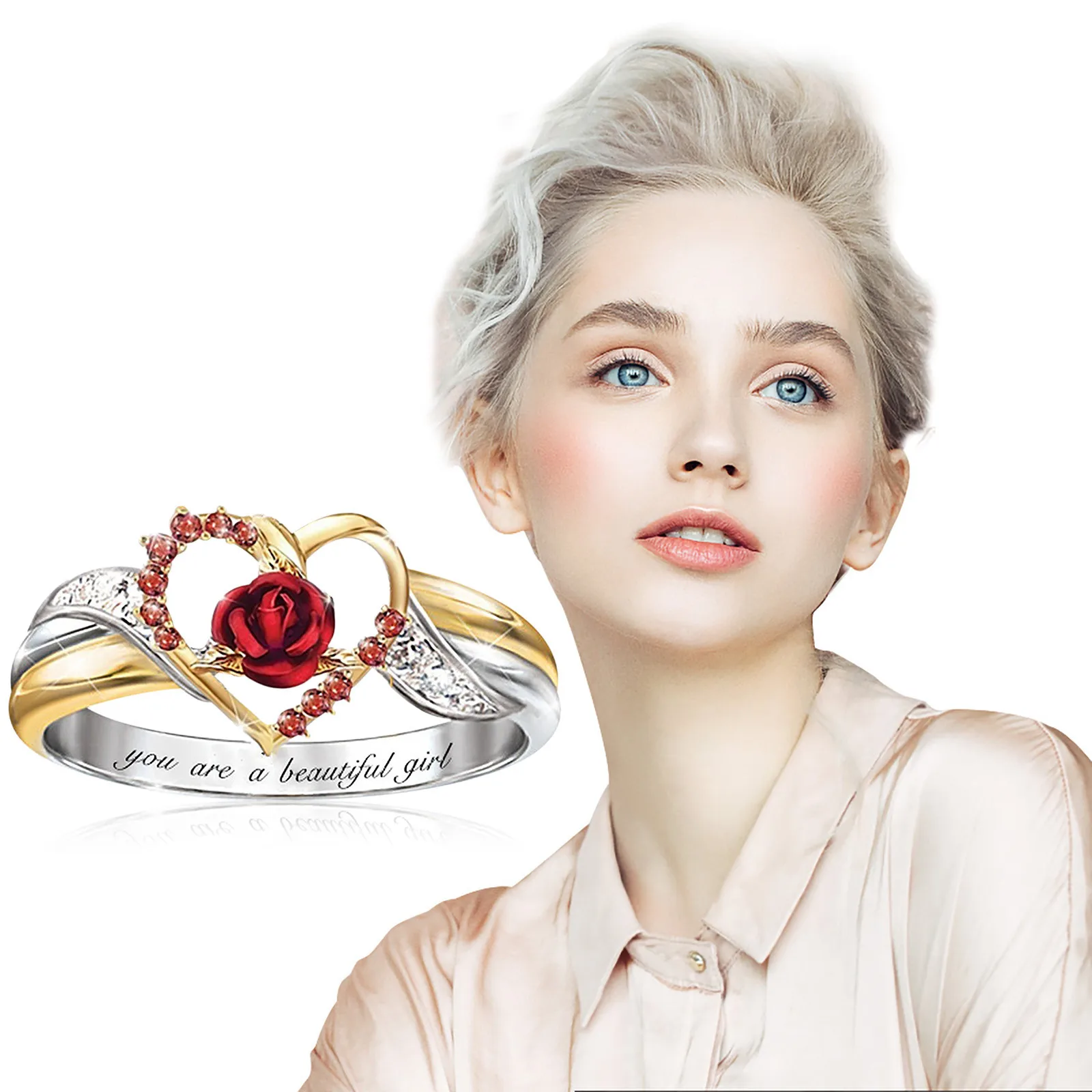 Персонализированные модные цветы кольца Забавные женские домашние тапочки в