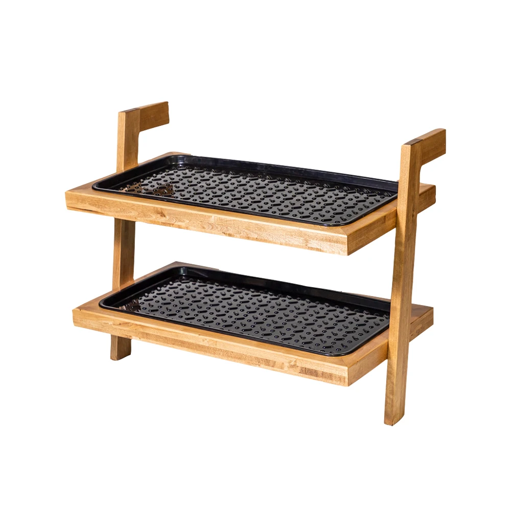

Luxury Natural solid wood shoe rack SIMPLE Shoe Shelving birch wood Ebony Hazelnut & Bleached
