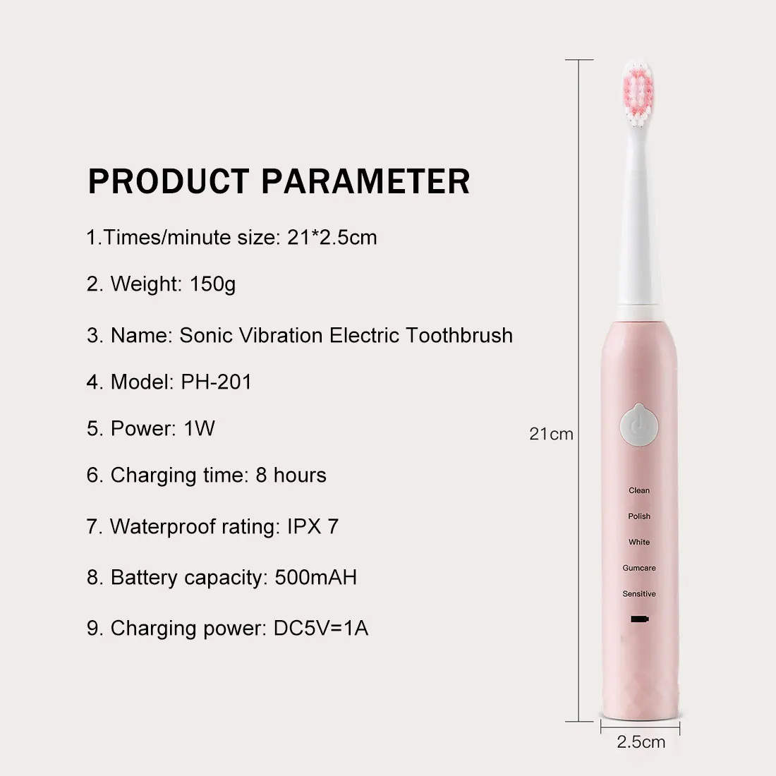 

Factory direct sales of new adult USB soft hair rechargeable toothbrush waterproof gift custom OEM wholesale electric toothbrush