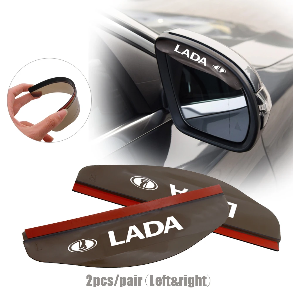 1 пара черный автомобиль Зеркало заднего вида непромокаемые брови дождевик