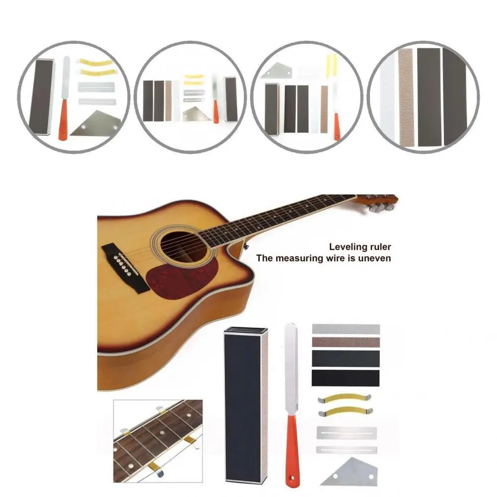 

Delicate Workmanship Accessories Guitar Luthier Tool Kit Included File Fingerboard Instrument Accessory