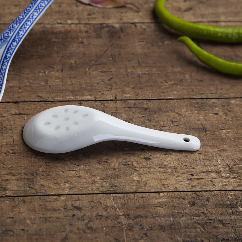 Китайская сине белая фарфоровая ложка для риса 4 шт./лот винтажные керамические