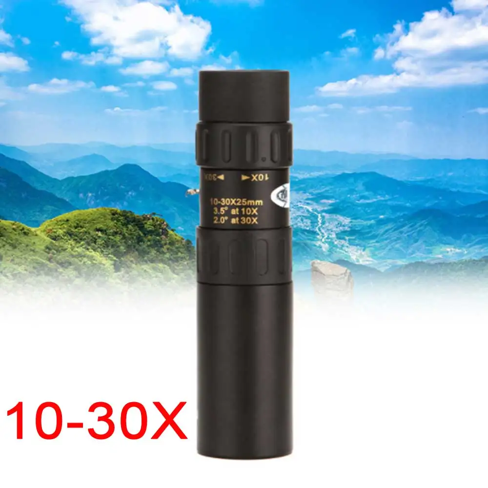 Телескоп 10-30x25 зум монокуляр ночного видения оптический spyglass монокль для туризма снайперская Охотничья винтовка Зрительная труба