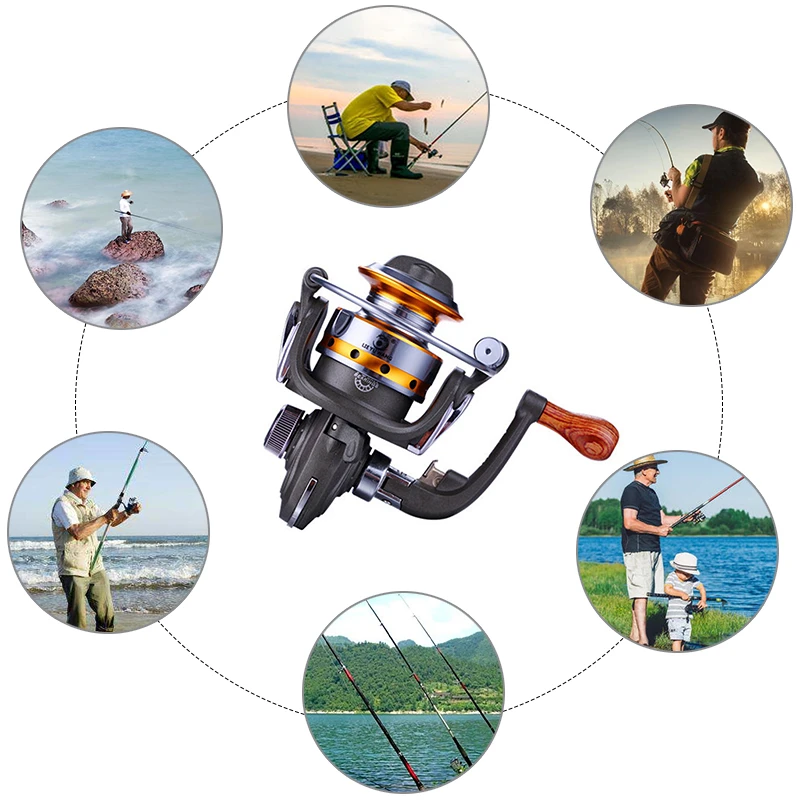Мини спиннинговая Рыболовная катушка маленькие подшипники для спиннинга 5 2: 1