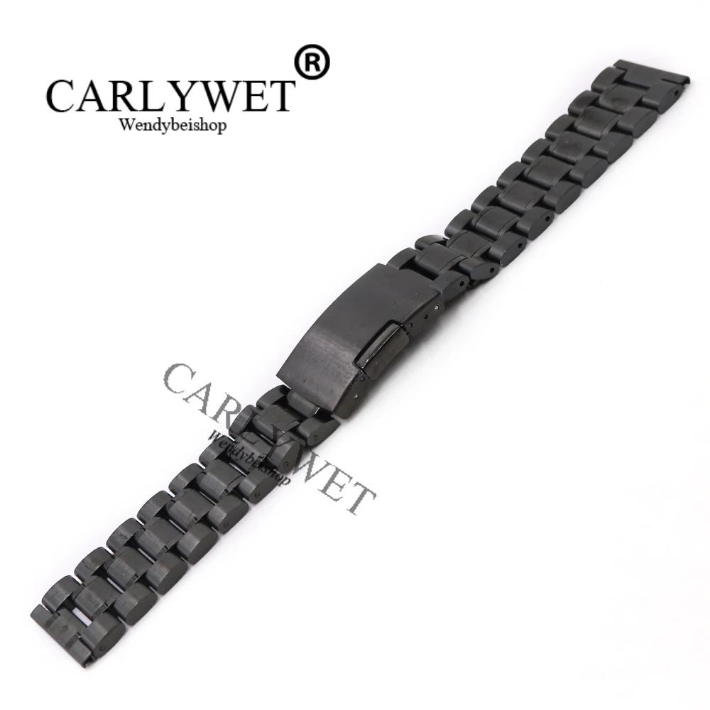 CARLYWET 14 16 18 19 20 22 24 26 28 мм серебристые черные двухцветные наручные часы цвета
