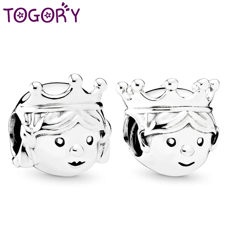 2Pcs/lot Little Prince Boy Princess Girl Charms Beads fit Pandora Bracelet Necklace for Women Jewelry DIY Jewelry Accessories