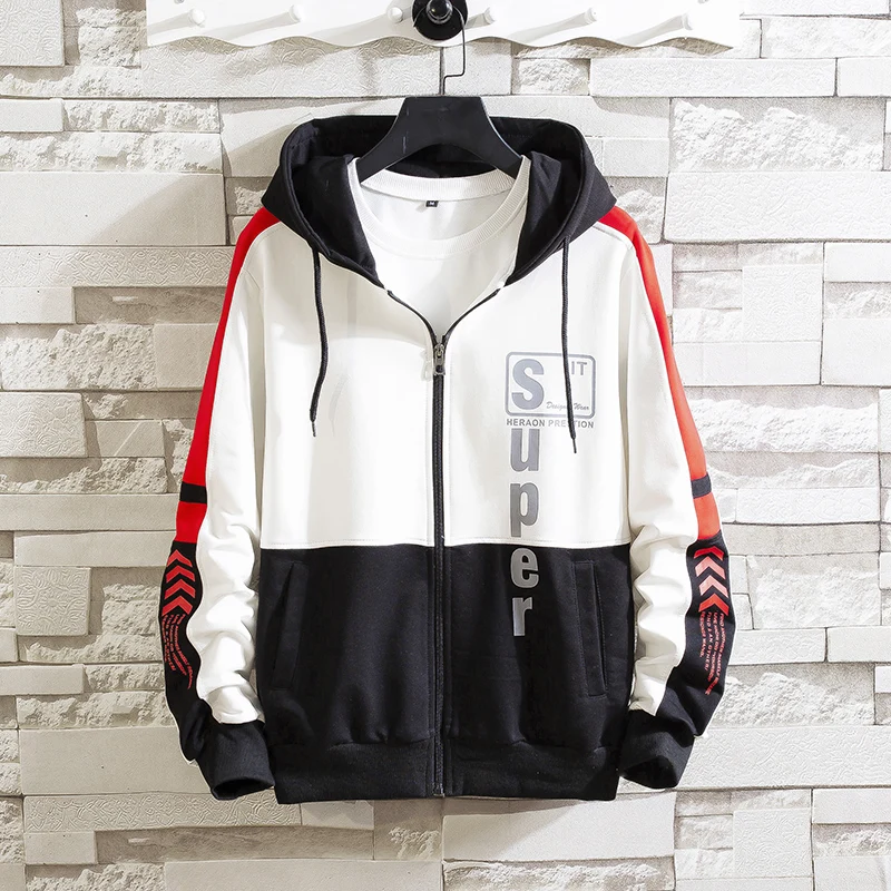 

Hooded Hoodies Men 2020 Korean Version Spring Hoodie Fashion Youth Casual Sportswear Slim Fit Trend Cardigan Sweatshirts