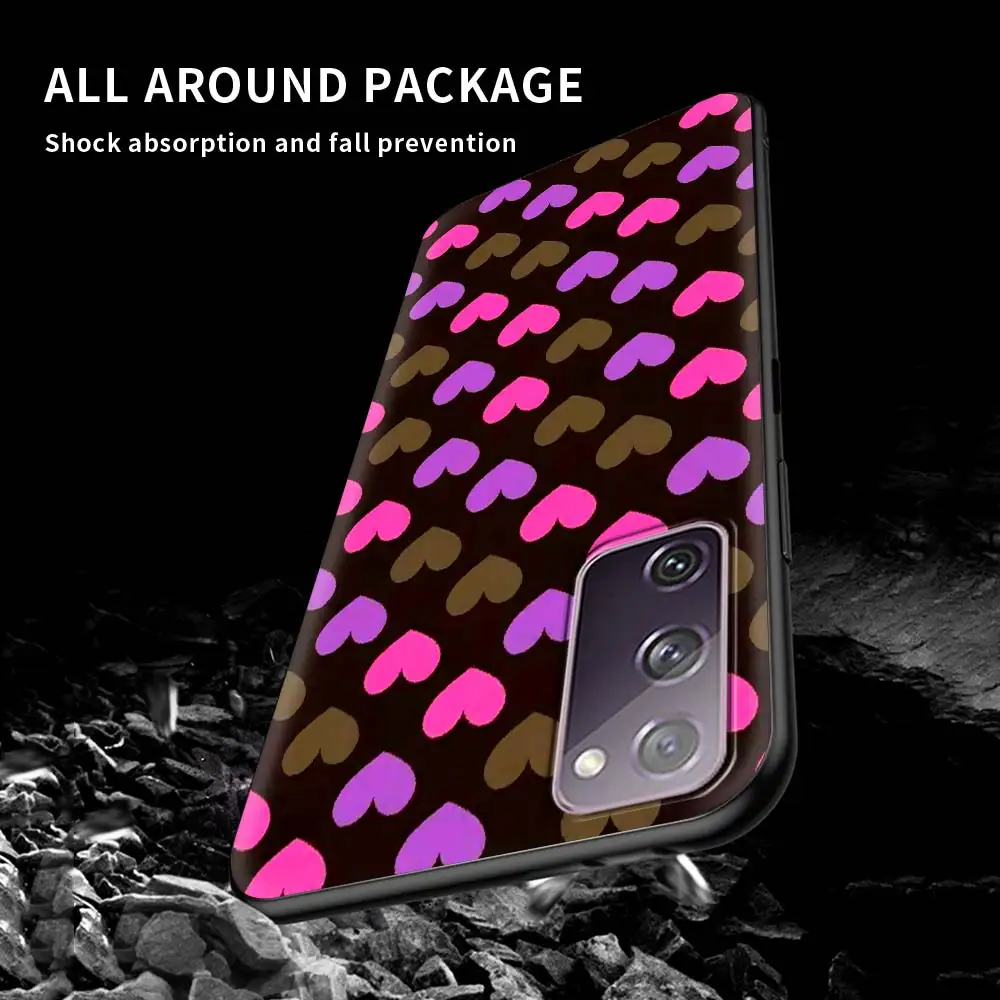 

Love Heart Case for Samsung S20 FE S21 S10 S9 Plus S8 S10e Capas for Galaxy Note 20 Ultra 10 Lite 9 Soft Cover
