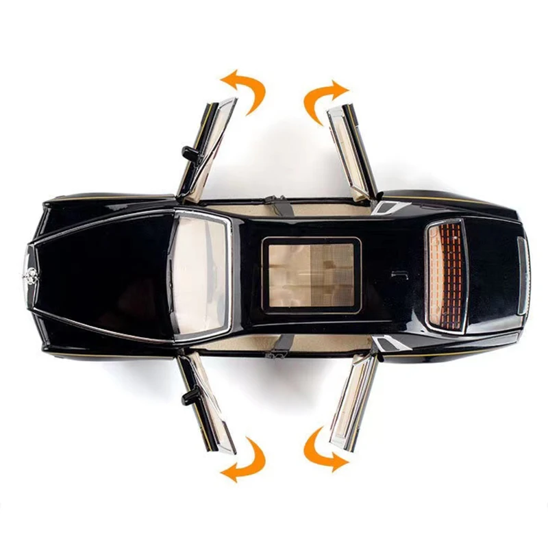 

1/24 Car Model Ro lls-Royce Phantom Simulation Die-casting Alloy Sound and Light Pull Back For Collectibles Children's Gifts