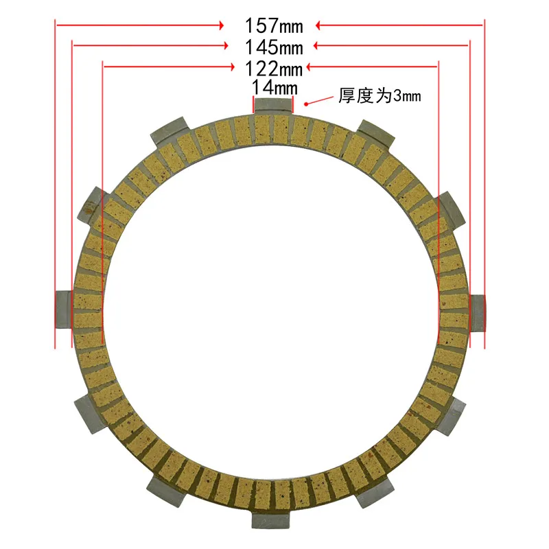 

9Pc Motorcycle Friction Clutch Disc Plates For Kawasaki ZR1200 ZRX1200 01-05 KZ1100 ZX1100 GPZ1100 Shaft ZL900 1985-1986 ZN1100