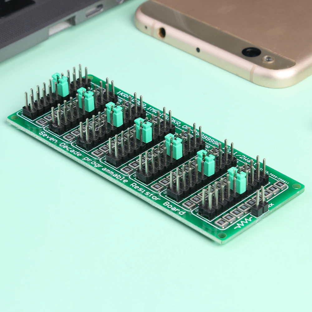 7 Seven Decade 1R - 9999999R Programmable Adjustable SMD Resistor Slide Board Step Accuracy 1% 1/2 Watt Module 200V | Электроника