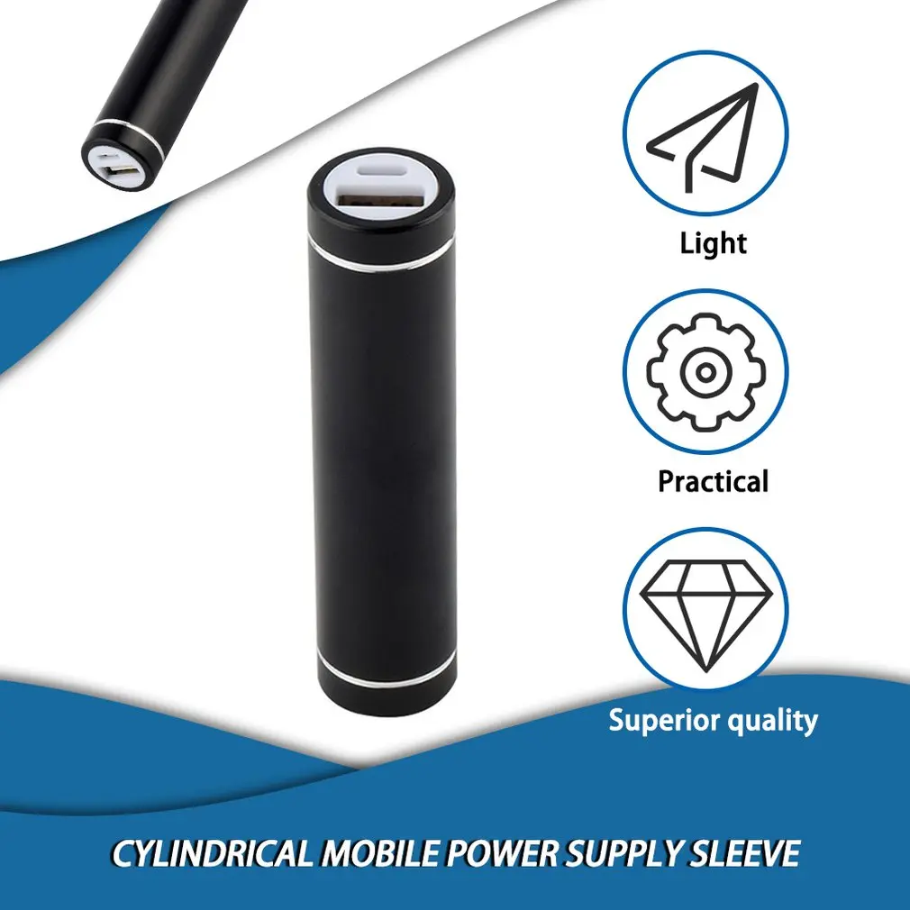 Разноцветный внешний аккумулятор USB 5 В чехол комплект 1X 18650 зарядное устройство