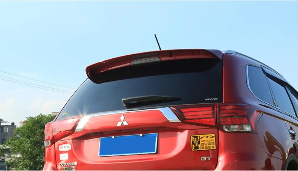 ABS Краски Автомобиля Заднее Крыло багажника выступ Спойлеры для Mitsubishi Outlander
