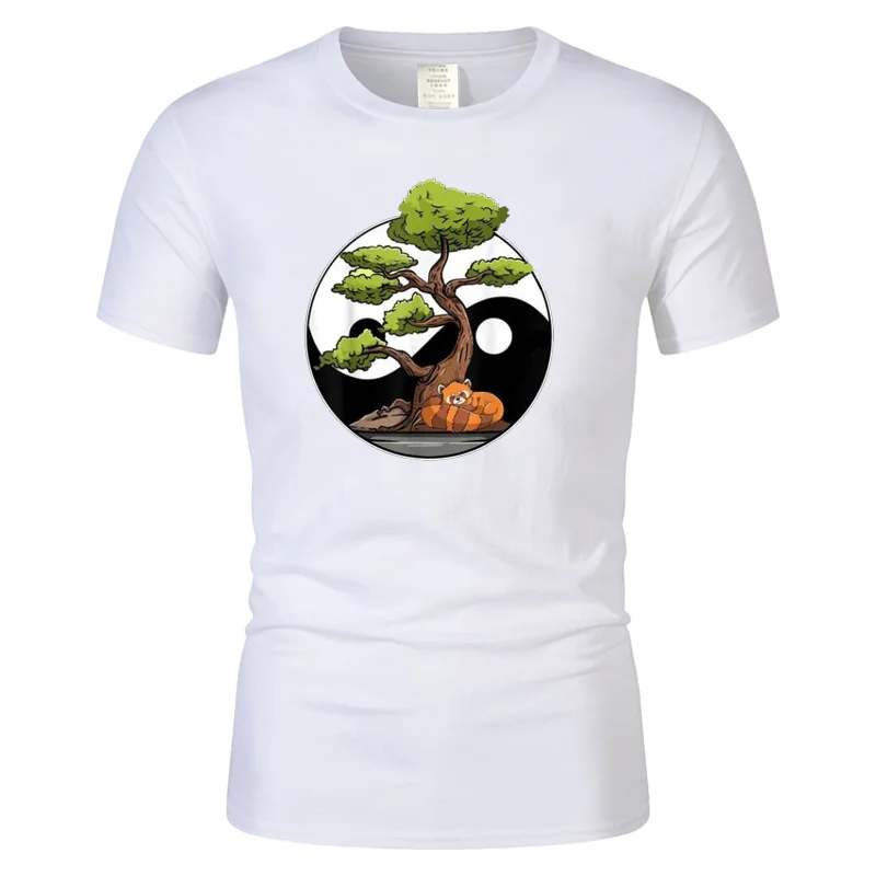 

Yin Yang Bonsai Tao Taoism Spiritual Zen Meditate T Shirt Short Sleeve Tshirts Fashion Rife Youth Tops Casual Cotton Men t-shirt