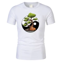 yin yang bonsai tao taoism spiritual zen meditate t shirt short sleeve tshirts fashion rife youth tops casual cotton men t shirt
