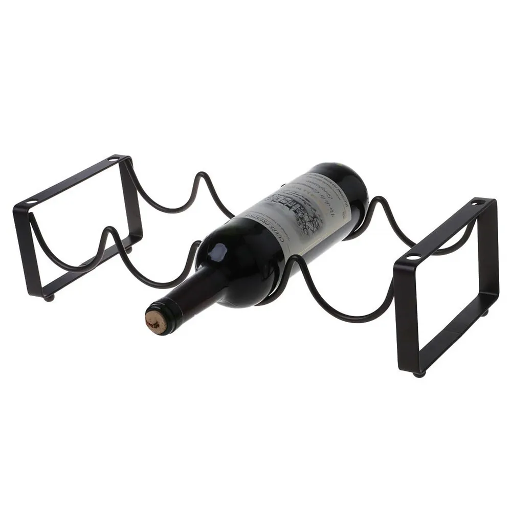 

4 Bottle Rack Stackable Wine Rack Countertop Cabinet Wine Holder Storage Stand Wine Bottle Shelf