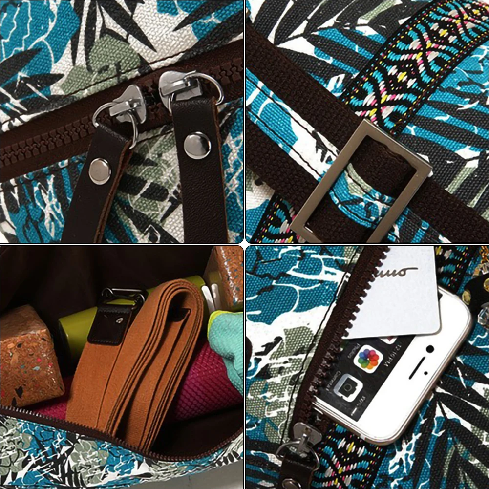 

Full Zipper Sports Yoga Mat Tote Bag Printed Yoga Mat Bag Multi-function Storage Bag yoga backpack gym bag yoga accessories