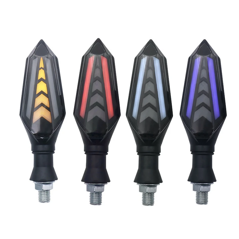 

Универсальный мотоцикл светодиодные сигнальные лампы последовательное, протекающей вспышки Световые индикаторы СВЕТОДИОДНАЯ мигалка