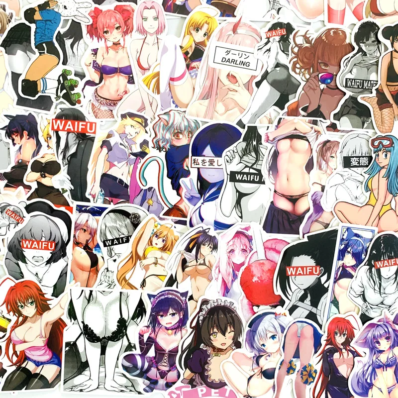 100 шт. кавайная Красивая привлекательная наклейка в виде кролика для взрослых