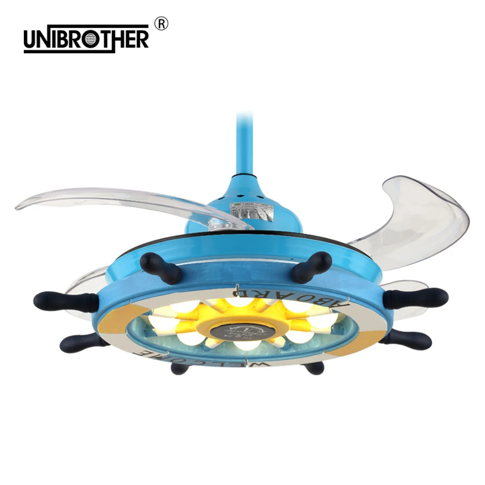 Потолочный вентилятор светодиодный с дистанционным управлением для детской