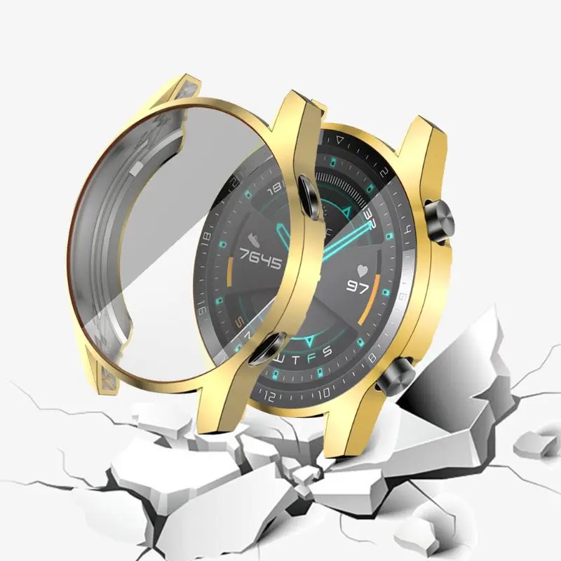 Защитный чехол из ТПУ с полным покрытием защитная рамка для Huawei Watch GT2 46 мм