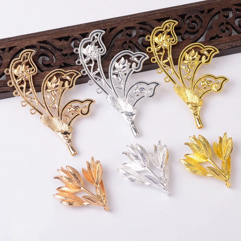 10 шт. аксессуары из металлического сплава позолоченные/серебряные соединители