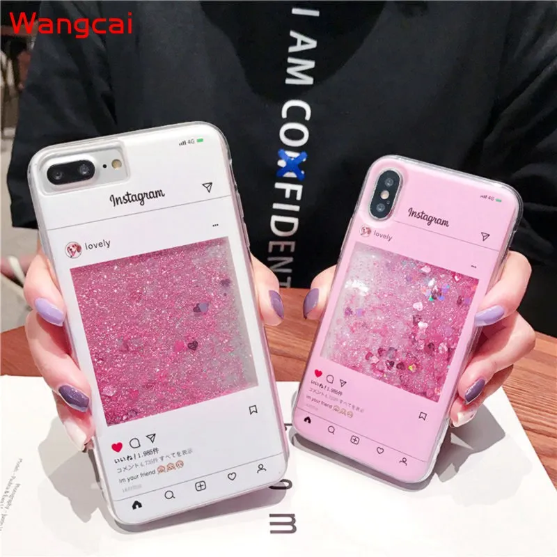 Жидкий чехол с единорогом для Huawei Y9S P Smart 2021 GR5 2017 Y6II P20 P30 Lite зыбучим песком