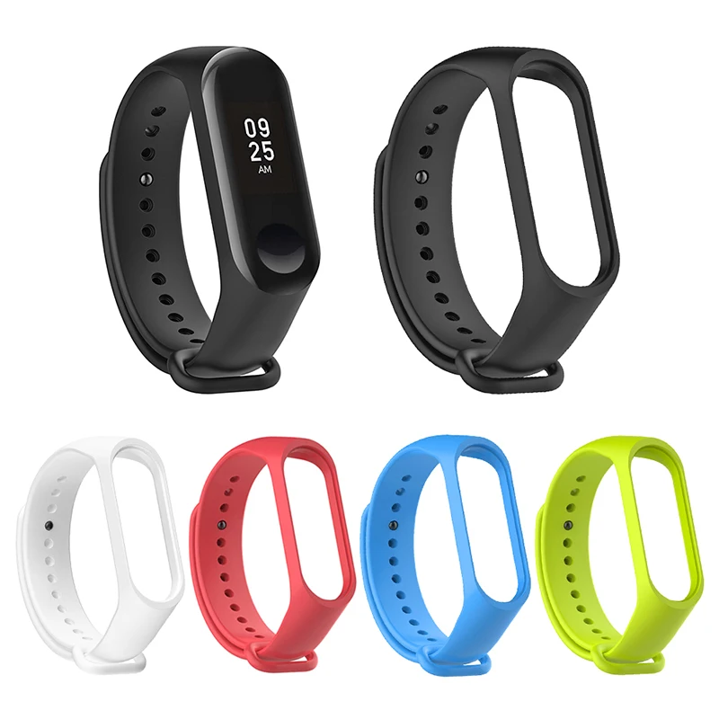 Спортивный ремешок Xiaomi Mi Band 3 4 силиконовый для часов xiaomi mi сменный смарт браслет