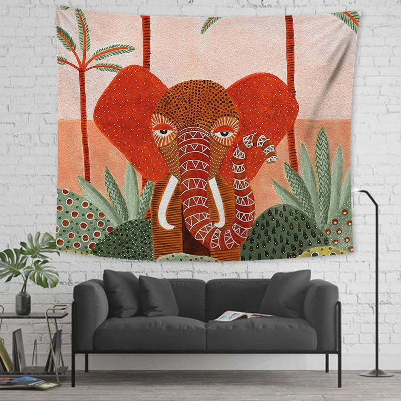 

Tropical Wall Tapestry Animal Wall Tapestry Nordic Wall Hanging Decorative Chambre Fille Creative Picnic Blanket