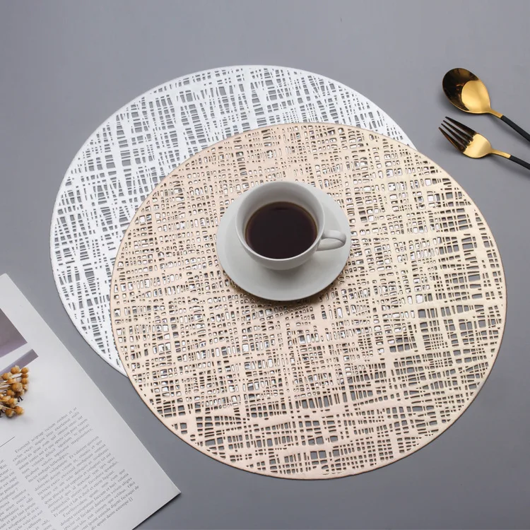 ПВХ подставки Круглые Пустотелые водонепроницаемые Нескользящие Коврики для