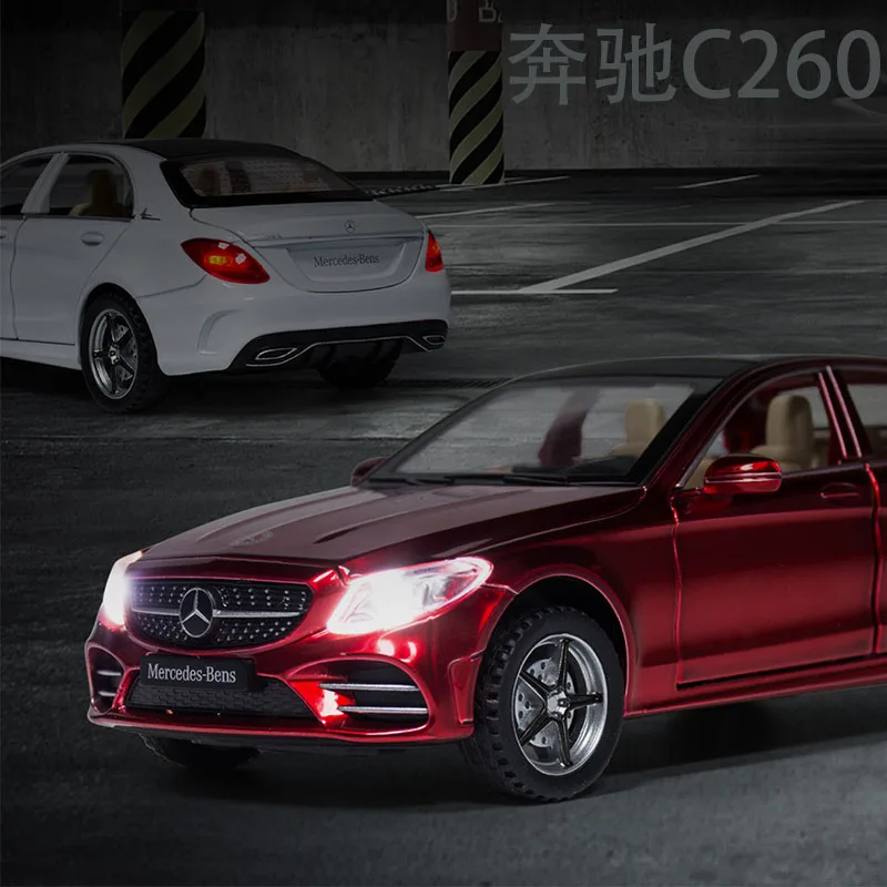 

1:32 BENZ C260L C63S Car Model Die Cast Alloy Boys Toys Cars MPV Model Car Collectibles Kids Car Free Shipping