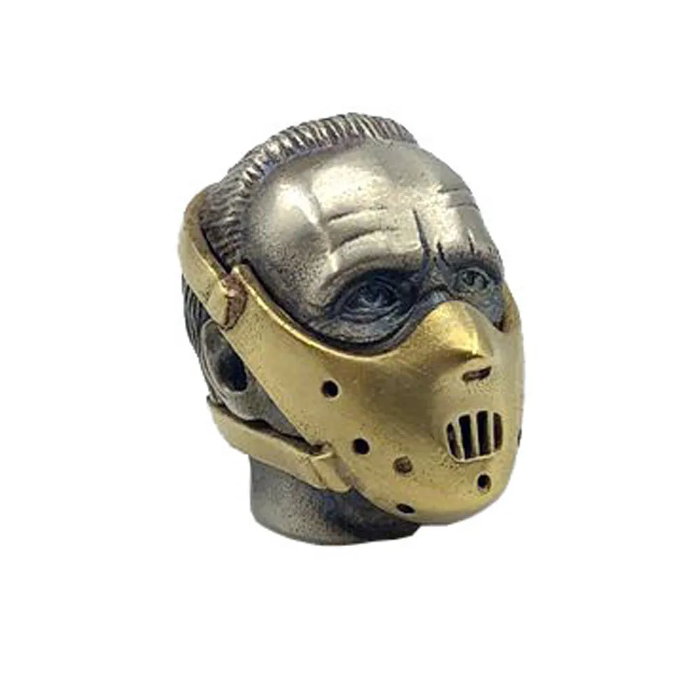 Brass Hannib Figures Knife Bead Woven Lanyard DIY Keychain Pendant Jewelry Accessories EDC Outdoor Tool Paracord Hanging | Спорт и