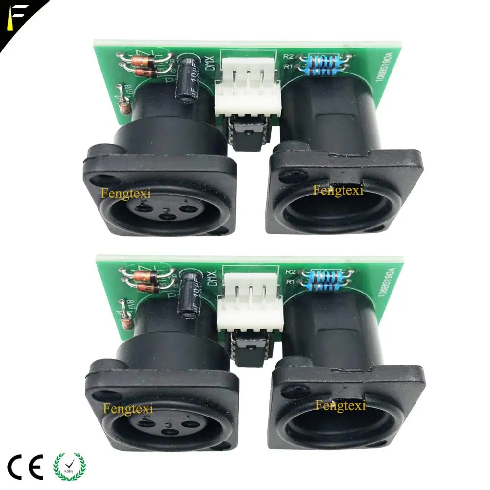 2 шт. 7R/5R 200/230 DMX512 сигнал подключения платы Часть маленький PCB 3pin XLR разъем DMX с чипом