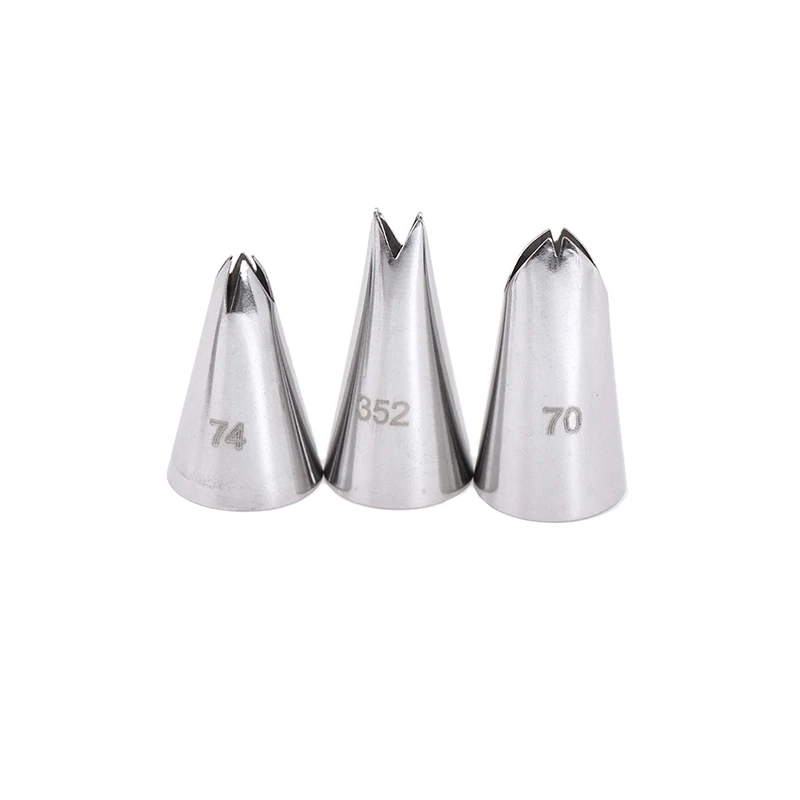 

7pcs Leaves Nozzle Stainless Steel Icing Piping Nozzle Pastry Tips Pastry Tools