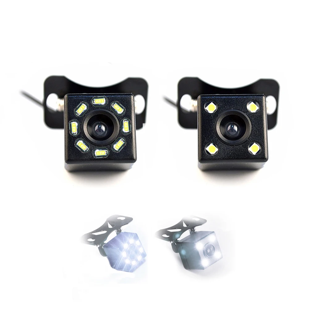 

Car Rear View Camera 4 / 8 / 12 LED Night Vision Reversing Automatic Parking Monitor CCD Waterproof 170 Degree HD Video