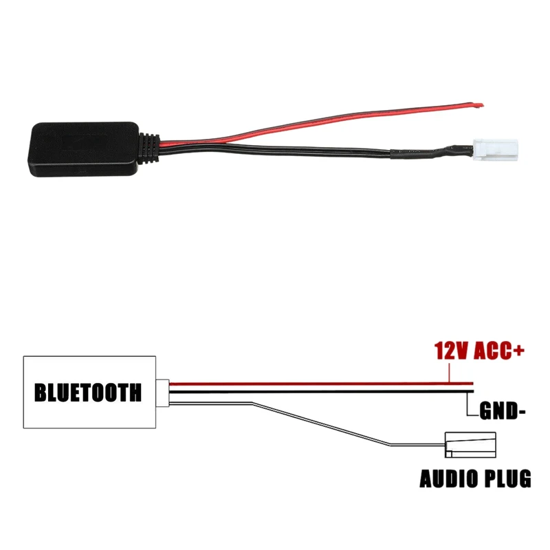 Автомобильный 8-контактный модуль Bluetooth Радио стерео аудио Aux кабель адаптер для