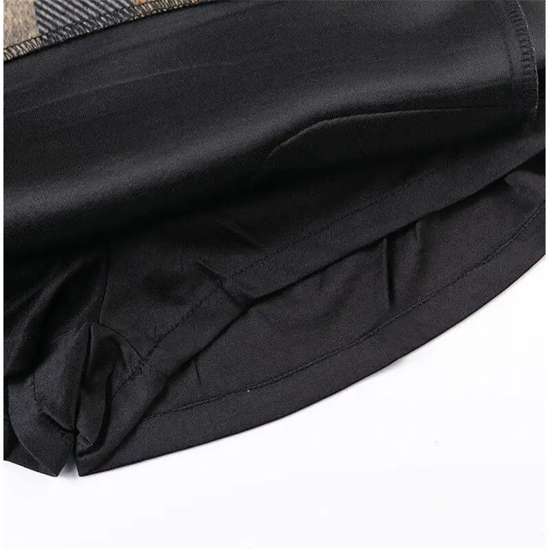 Осенняя Клетчатая Шерстяная Юбка Для Женщин 2020 зимнего размера плюс 4XL с высокой