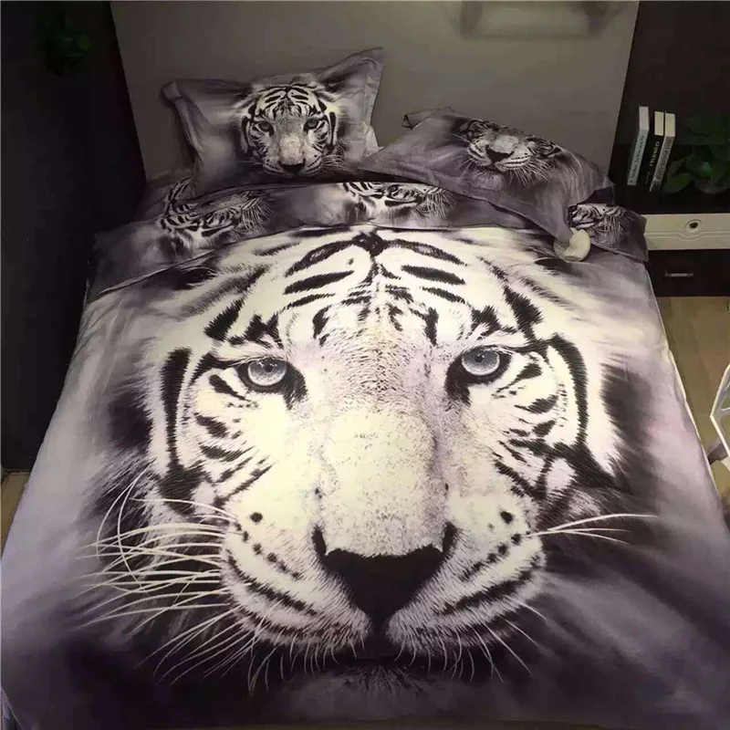 3d с принтом животных комплект для кровати Тигр queen King size 2/3/4 шт. высокое качество
