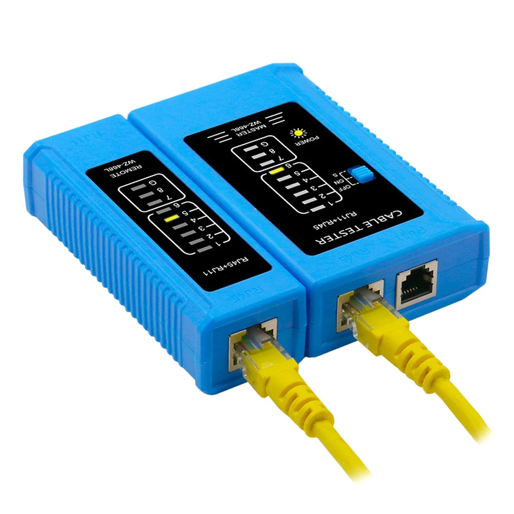 Кабельный тестер RJ45 lan профессиональный для сетевых кабелей RJ11 RJ12 CAT5 CAT6 UTP LAN
