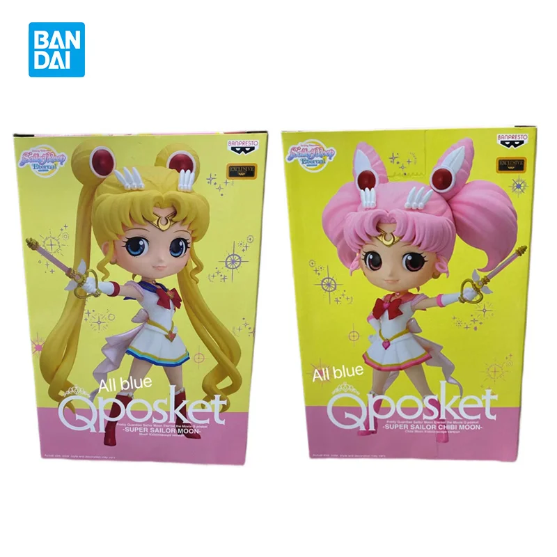 В наличии Banpresto оригинальный Q Posket Сейлор Мун фигурка супер чибиус версия оружия