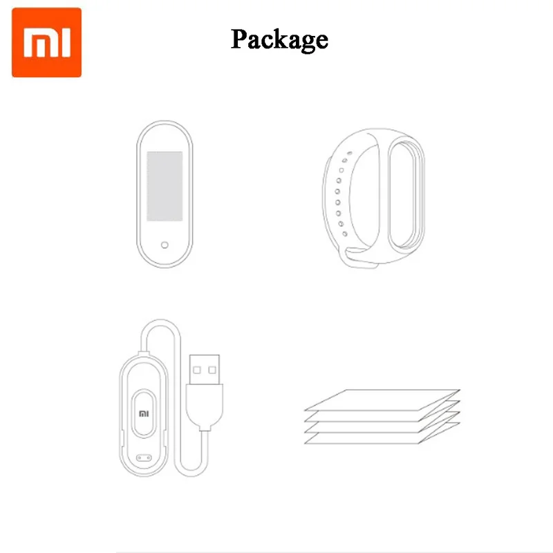 Xiaomi Mi Band 4 Bluetooth 5,0 Браслет фитнес-браслет AMOLED цветной сенсорный экран Музыка AI пульс