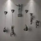 Настенная фигурка из смолы, подвесная фигурка для скалолазания, Спортивная статуя, декоративное украшение для офиса, бара, украшение для дома, подарок