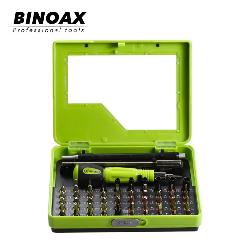 BINOAX 53 в 1 мульти-бит прецизионный Torx отвертка Пинцет для iPhone apple iPad ноутбук ПК телефон инструмент для ремонта# ND00277